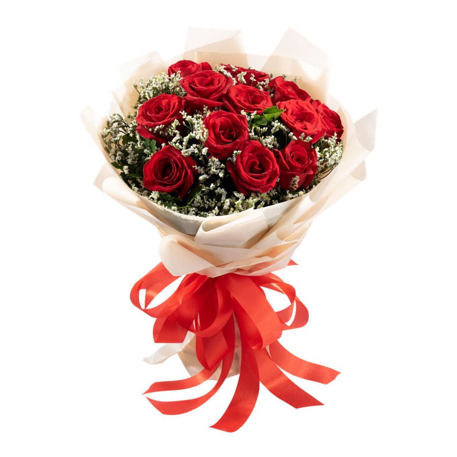 Bouquet of Red Roses - 1 Dozen